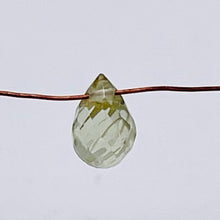 Load image into Gallery viewer, 1 Natural Sage Green Natural Zircon Briolette Bead 6943