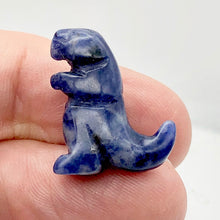 Load image into Gallery viewer, Hand Carved Sodalite Tyrannosaurus Rex Figurine | 20x15x7mm | Blue White
