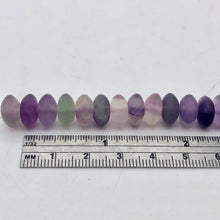 Load image into Gallery viewer, Fantastic! Multi-Hue Frosted Fluorite 10x5mm Wheel-Rondelle Bead Strand - PremiumBead Alternate Image 7