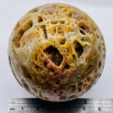 Load image into Gallery viewer, Druzy Sphalerite Meditation Scry Sphere Round | 2 1/2" |Brown/Orange| 1 Sphere |