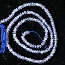 Load image into Gallery viewer, Tanzanite Faceted From 3x1.25mm to 2.5x1mm Roundel Bead 15 inch Strand 109713