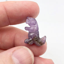 Load image into Gallery viewer, T-Rex Dinosaur 2 Amethyst Tyrannosaurus Rex Beads | 21x18.5x8mm | Purple w/Brown - PremiumBead Alternate Image 3