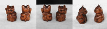 Load image into Gallery viewer, Kitten Carved Boxwood Attracts M1y Cat Ojime/Netsuke Bead - PremiumBead Alternate Image 4