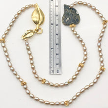 Load image into Gallery viewer, Ocean Jasper Pearl 14K Gold Filled Necklace| 22" |Green/Silver/Gold | 1 Necklace