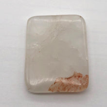 Load image into Gallery viewer, Quartz Orange and Clear Rectangular Pendant Bead | 40x30x6mm |