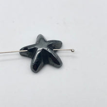 Load image into Gallery viewer, Hand Carved Hematite Starfish Pendant Beads | 20.5x20.5x7mm | Graphite - PremiumBead Alternate Image 6