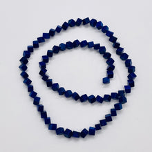 Load image into Gallery viewer, 12 Lapis Diagonal Drill 4x4x5mm Cube Beads 8883