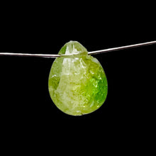 Load image into Gallery viewer, Garnet Grossular Flat Faceted Briolette Pendant Bead | 8x6x4mm(1.4ct) |Green| 1