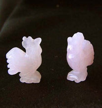 Load image into Gallery viewer, 2 Cute Carved Rose Quartz Rooster Beads - PremiumBead Primary Image 1