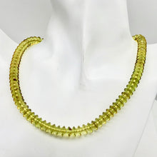 Load image into Gallery viewer, Amber Faceted Roundel Beads | 8x4mm | Green | 10 Bead(s)