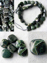 Load image into Gallery viewer, 6 Green Sediment Stone Focal Coin Beads 8272 - PremiumBead Alternate Image 5