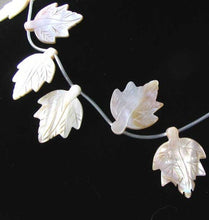 Load image into Gallery viewer, Wow Tahitian Mother of Pearl 3 Carved Leaf Beads 9716 - PremiumBead Alternate Image 3