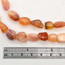 Load image into Gallery viewer, Botswana Nugget Bead Strand | 9x7x6mm to 15x8x4mm | Orange | Polished | ~32 Bds | - PremiumBead Alternate Image 4