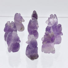 Load image into Gallery viewer, Howling New Moon 2 Carved Amethyst Wolf / Coyote Beads | 21x11x8mm | Purple - PremiumBead Alternate Image 8