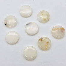 Load image into Gallery viewer, 8 White African Opal 20mm Beveled Disc Beads 4936 - PremiumBead Primary Image 1