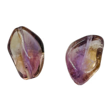 Load image into Gallery viewer, Ametrine Large Nugget Pendant Beads | 22x12x12/22x15x10 | Purple/Gold | 2 Beads|