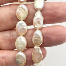 Load image into Gallery viewer, Oval/Teardrop 2 Creamy Freshwater Coin Pearls 4456 - PremiumBead Alternate Image 4