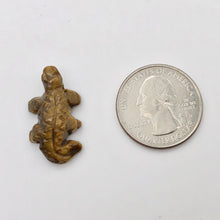 Load image into Gallery viewer, 2 Carved Snappy Tiger's Eye / Tigereye Lizard Beads | 25x15x6.5mm | Golden Brown - PremiumBead Alternate Image 4