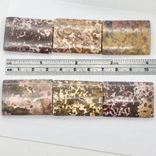 Load image into Gallery viewer, Exotic Tiger Jasper 35x25x5mm Rectangular Pendant Bead 8" Strand | 6 Beads |