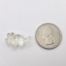 Load image into Gallery viewer, Dinosaur 2 Carved Quartz Triceratops Beads | 21.5x12x7.5mm | Clear - PremiumBead Alternate Image 5