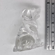 Load image into Gallery viewer, Quartz Hound Puppy Dog Carving | 40x32x22mm | Clear | 1 Figurine |