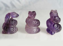 Load image into Gallery viewer, Charmer Carved Amethyst Snake Serpent Beads | 20x11x7mm | Purple - PremiumBead Primary Image 1