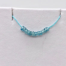 Load image into Gallery viewer, 1 inch of Blue Zircon Faceted 3.5-3mm Roundel (12-14) Beads 10846 - PremiumBead Alternate Image 2