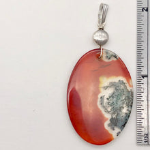 Load image into Gallery viewer, Tangerine Red and Green Natural Limbcast Pendant | 2 Inches Long |