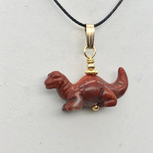 Load image into Gallery viewer, Brecciated Jasper Diplodocus Dinosaur with 14K Gold Filled Pendant 509259BJG - PremiumBead Alternate Image 2