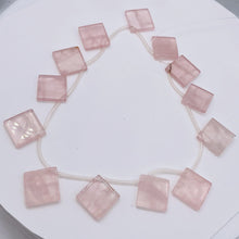 Load image into Gallery viewer, Designer Natural Rose Quartz Brio 20x28mm Bead Strand 110448