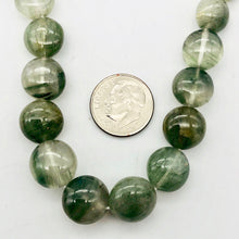 Load image into Gallery viewer, Natural graduated Green Rutilated Quartz bead strand - PremiumBead Alternate Image 2