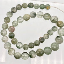 Load image into Gallery viewer, Natural graduated Green Rutilated Quartz bead strand - PremiumBead Alternate Image 6