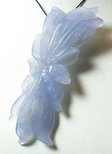 Load image into Gallery viewer, 106cts Exquistely Hand Carved Blue Chalcedony Flower Bead 009850H - PremiumBead Alternate Image 2