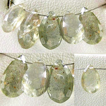 Load image into Gallery viewer, 1 Bead of Natural Pale Sagey Mossy Sapphire Briolette Bead 6783 - PremiumBead Primary Image 1