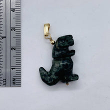 Load image into Gallery viewer, T-Rex Dinosaur Carved Kambaba Jasper 14K Gold Filled Pendant