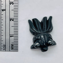 Load image into Gallery viewer, Wondrous Carved Hematite Gold Fish Bead Figurine