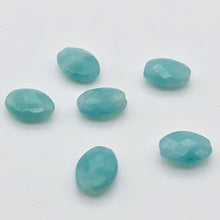 Load image into Gallery viewer, 6 Sparkly Premium Amazonite Faceted Oval Beads 000612 - PremiumBead Primary Image 1