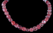 Load image into Gallery viewer, Cherry Quartz (Lab) Nuggety Round Bead Strand 103233