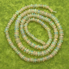 Load image into Gallery viewer, Opal Graduated Faceted Fiery Roundel Bead 16" Strand| 3-4 mm | Golden| 230 Bead|