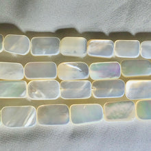 Load image into Gallery viewer, Shine 3 Natural Mother of Pearl Shell Beads 11x9x4mm to 15x9x3.5mm 002206 - PremiumBead Primary Image 1