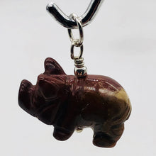 Load image into Gallery viewer, Piggie Brecciated Jasper Pig & Sterling Silver Pendant 509274JP