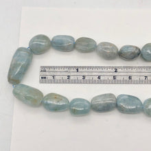 Load image into Gallery viewer, Natural Aquamarine Pebble Bead 16" Strand | 27 Beads | 25x12x10-14x10x7mm | - PremiumBead Alternate Image 5