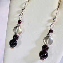 Load image into Gallery viewer, Garnet & Sterling Silver Earrings Amazing 300041 - PremiumBead Alternate Image 2
