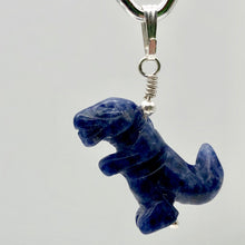 Load image into Gallery viewer, Purple Dinosaur Sodalite Tyrannosaurus Rex Silver Pendant | 1.5" Long | Purple | - PremiumBead Alternate Image 5