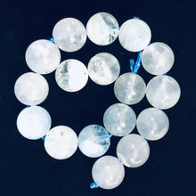 Load image into Gallery viewer, Aquamarine Half Strand Round | 11 mm | Aqua | 17 Beads |
