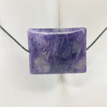 Load image into Gallery viewer, 32cts of Rare Rectangular Pillow Charoite Bead | 1 Beads | 24x19x7mm | 10872E - PremiumBead Alternate Image 4