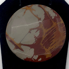 Load image into Gallery viewer, Picture Jasper Round Coin Stone | 50x10mm | Red Gray | 1 Pendant Bead |