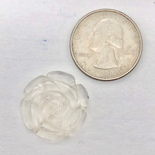 Load image into Gallery viewer, Bloomin' 2 Carved Clear Quartz Rose Flower Beads 009290QZ - PremiumBead Alternate Image 6