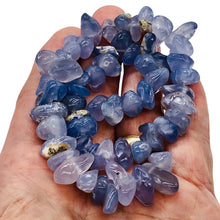Load image into Gallery viewer, Oregon Holly Blue Chalcedony Agate 90 Grams Nugget|15X11X4 16x9x9 |Blue|57 Bead|