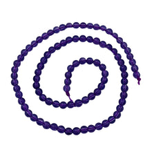 Load image into Gallery viewer, 14 Natural 4mm Amethyst Round Beads 009390
